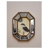 Wall Art/ Wall Decor (Bird Prints in Etched Mirror Frames)