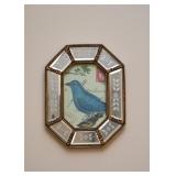 Wall Art/ Wall Decor (Bird Prints in Etched Mirror Frames)