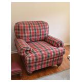 Comfy Plaid Lounge Chair