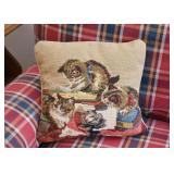 Needlepoint Throw Pillow