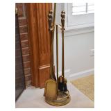 Brass Fireplace Tool Set