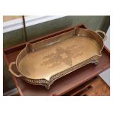 Brass 2-Handled Tray / Centerpiece