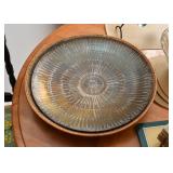 Metal & Wicker Serving Dish / Centerpiece