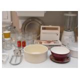 Baking Dishes, Glassware, Waffle Maker, Serving Plate, Blender, Etc.