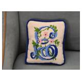 Needlepoint Throw Pillow