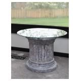 Side Table / Pedestal (Glass Top)