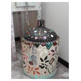 Artist Painted 5 Gallon Stoneware Jug
