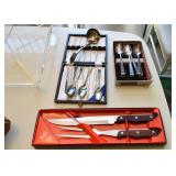 Silverplate Spoons, Carving Set