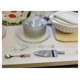 Glass Plates, Serving Utensils