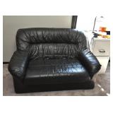 Contemporary Black Oversized Chair / Loveseat