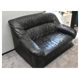 Contemporary Black Oversized Chair / Loveseat