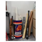 Phoenix Suns Trash Can, Sports Posters, Baseball Bats, Etc.