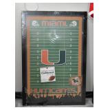 Miami Hurricanes Corkboard / Bulletin Board