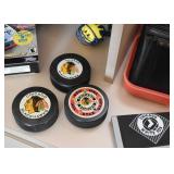 Blackhawks Hockey Pucks