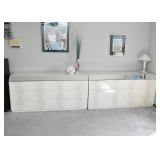 Contemporary Pair of 6-Drawer Chests (matching headboard not shown)