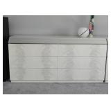 Contemporary Pair of 6-Drawer Chests (matching headboard not shown)