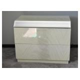 Contemporary Bedroom Set - Pair of Nightstands (one needs mirror repair)