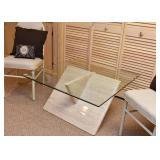Contemporary Glass Top Cocktail / Coffee Table
