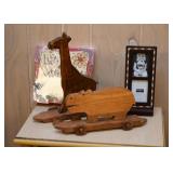 Wooden Animal Toys on Wheels