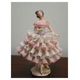 Dresden Porcelain Lace Figurine 