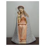 Virgin Mary with Child Porcelain Figurine