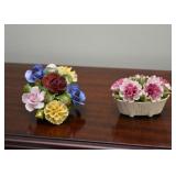 Porcelain Flower Bouquet Figurines (Aynsley & Others)