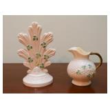 Belleek Vase & Creamer