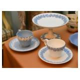 Wedgwood Teacups & Pedestal Dish
