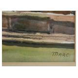 Framed Watercolor Print by A. Marc 