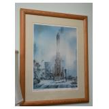 Framed Art Print Signed Tom Lynch ("The Magnificent Mile")
