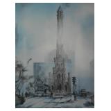 Framed Art Print Signed Tom Lynch ("The Magnificent Mile")