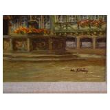 Framed Painting, Signed M. Schony