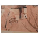 Framed Limited Edition Watercolor Print, Signed