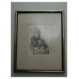 Framed Salvador Dali Etching ("El Cid")