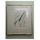 Framed Artwork / Drawing, Signed