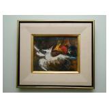 Framed Abstract Painting, Signed