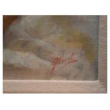 Framed Lovers Painting, Signed