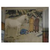 Framed Asian / Chinese Artwork (Mirrored Frame)