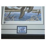 Framed Limited Edition Print with Postage Stamp (Signed & Numbered)