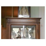 Display Cabinet with Glass Shelves & Mirror Backing