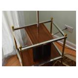 Vintage Floor Lamp with Magazine Rack