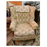 Vintage Armchair (Floral Upholstery)