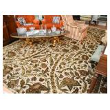 Huge 100% Virgin Wool Pile Indian Area Rug (12