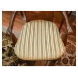 Stunning Dining Table with 8 Cane Back Chairs (& extension leaves)