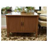 Vintage End Table with Storage