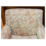 Asian Floral Upholstered Armchair