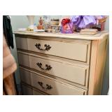 French Provincial Highboy Chest of Drawers