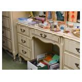 French Provincial Keyhole Desk