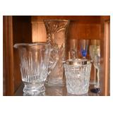 Crystal & Glassware - Vases, Pitchers, Ice Bucket, Etc.