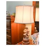 Figural Porcelain Table Lamp 